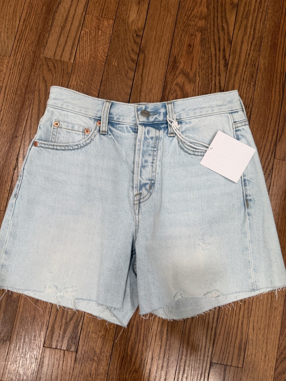 Pistola Andie High Rise Vintage Cut off Shorts Size 24 NWT